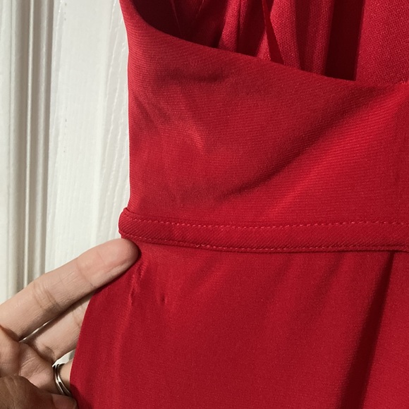 NWOT IEENA for MAC DUGGAL Women’s Deep V Neck Jersey Knit Gown - Picture 14 of 14